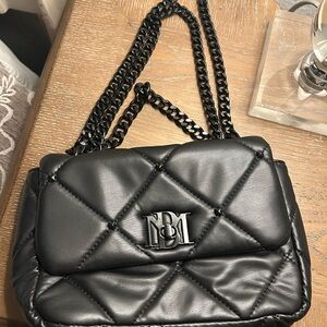 Black Quilted Badgley Mischka Bag